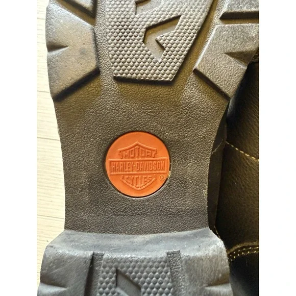 Harley Davidson Women Tyler Lace Up Chukka Ankle Boot 84280 Black Leather 8.5 - Picture 13 of 13